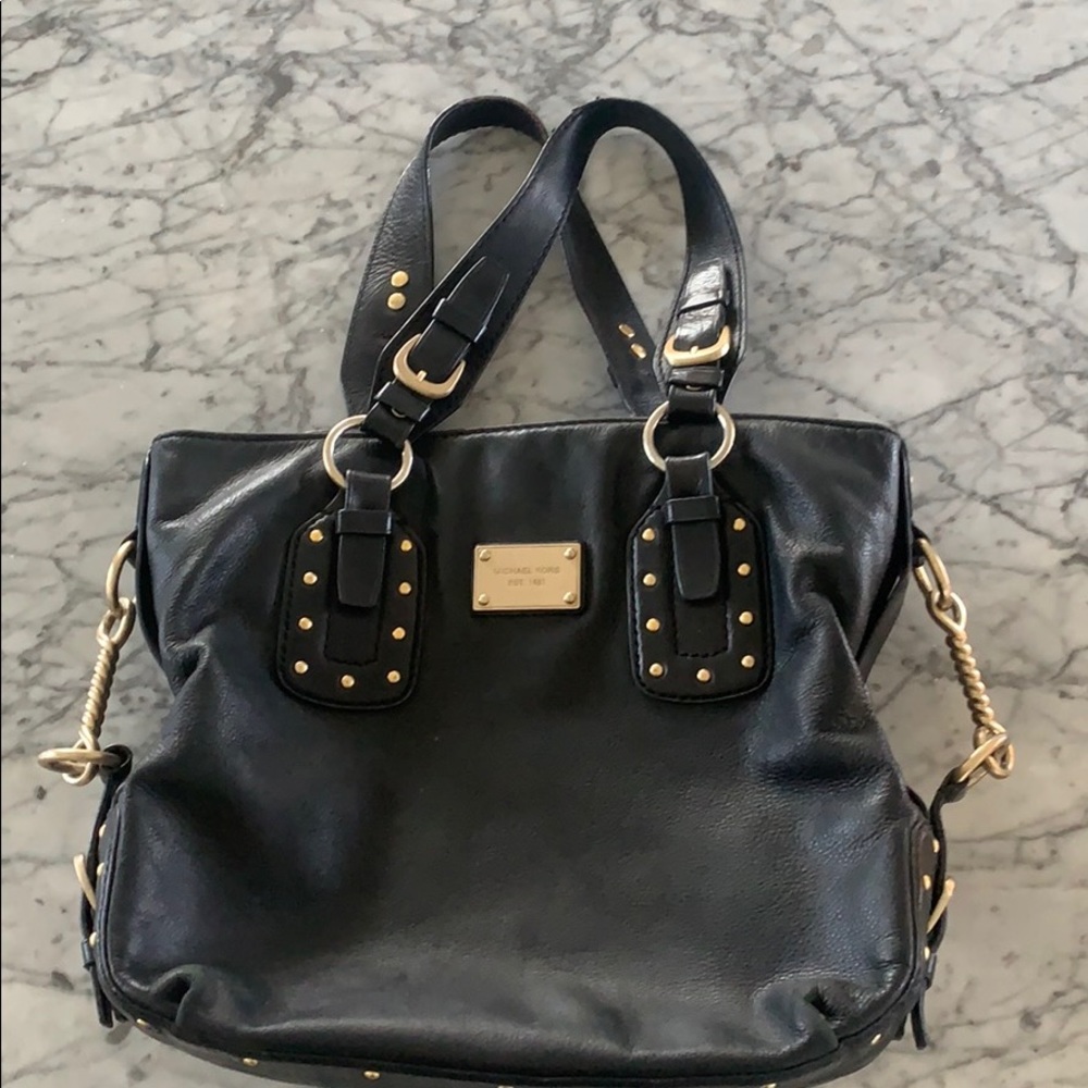 Black leather Michael Kors bag